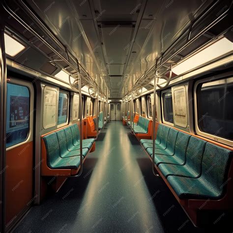 Premium AI Image | Metro train interior