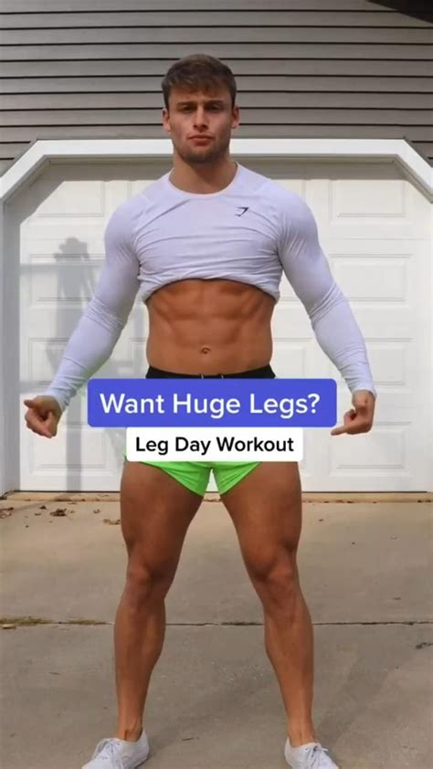 leg day workout | Workout videos, Gym workouts for men, Abs workout