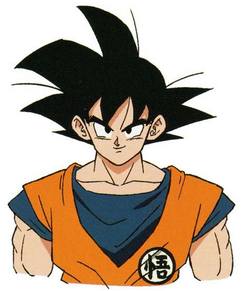 the dragon ball character is wearing an orange shirt and black hair ...