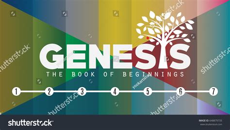 Bible Theme Design Book Genesis Stock Vector 648879733 - Shutterstock