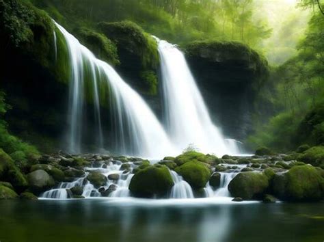 Peaceful Waterfall Stock Photos, Images and Backgrounds for Free Download