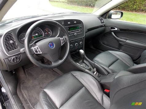 Black Interior 2008 Saab 9-3 Aero XWD Sport Sedan Photo #79993817 ...