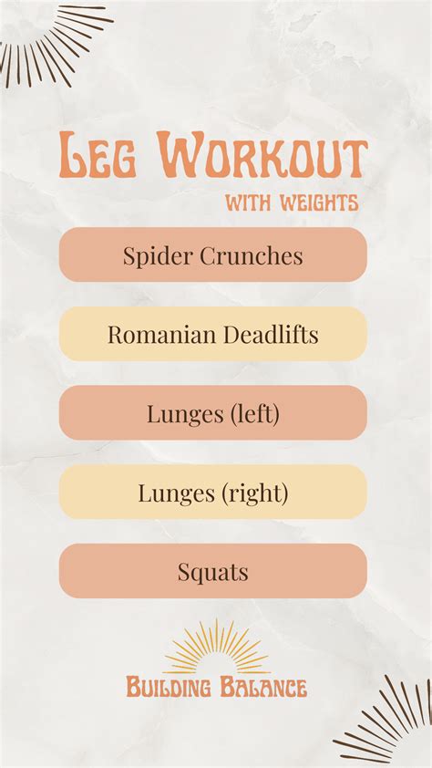 Leg Workout with weights - Building Balance