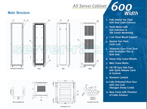 TOTEN 42U Server Rack, 19" (W600 x D1000mm) | Server Rack Singapore