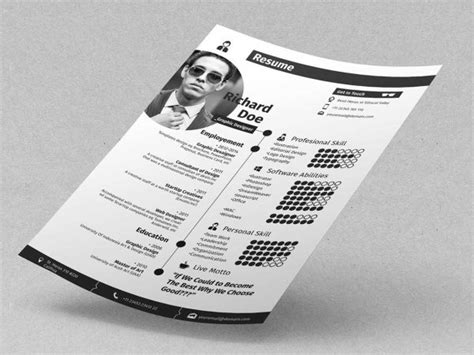 Free Photoshop Resume Template [Download] in 2025 - ResumeKraft