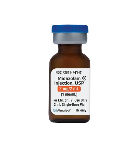 Midazolam Injection, USP C-IV Single Dose Vial - Alvogen