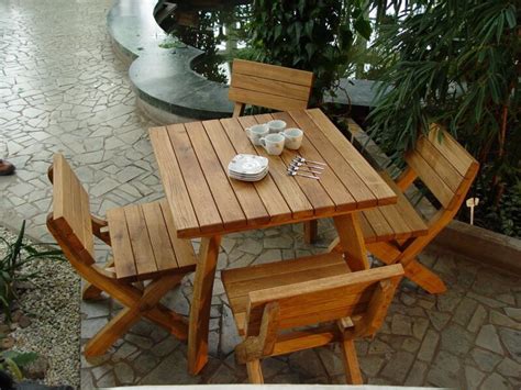 Cafe 4 Seater Outdoor Dining Table | Solid Hard Wood Furniture