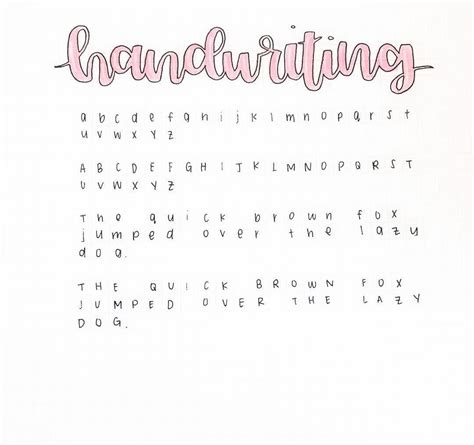 Printable Aesthetic Handwriting Practice Sheets