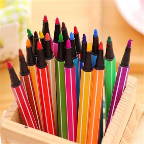 12 Colors/set Gel Ink Pen Creative Stationery Water color Pens Art ...