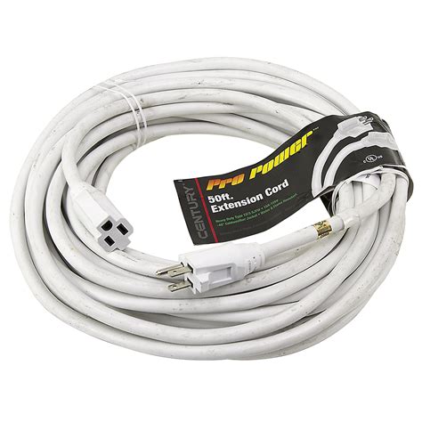 50 Ft 12/3 White Extension Cord | Extension Cords | Power Cords & Line ...