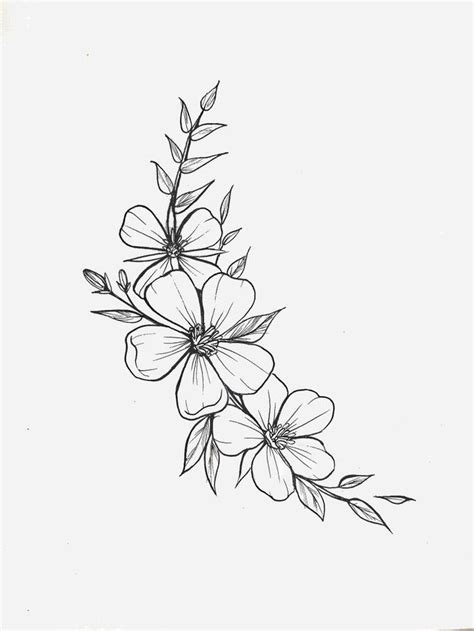 simple flower tattoos designs - Judie Bergeron