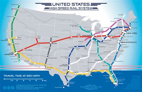 United States Train Map - Printable Map