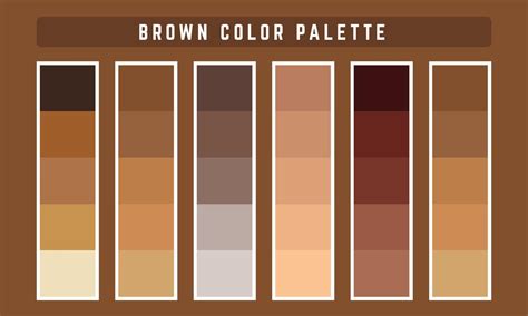 Brown Vector Color Palette 2209269 Vector Art at Vecteezy