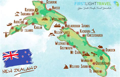 North Island New Zealand Map Towns - Map of world