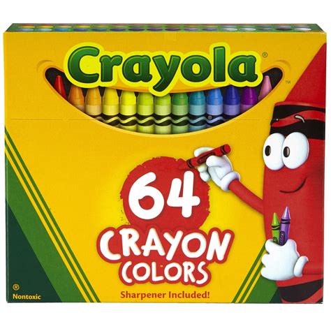 Crayola Crayons, Reg Size, 64 Colors Per Box, Set Of 3 Boxes - Walmart ...