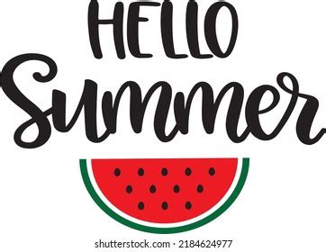 Hello Summer Vector Summer Vector File Stock Vector (Royalty Free ...