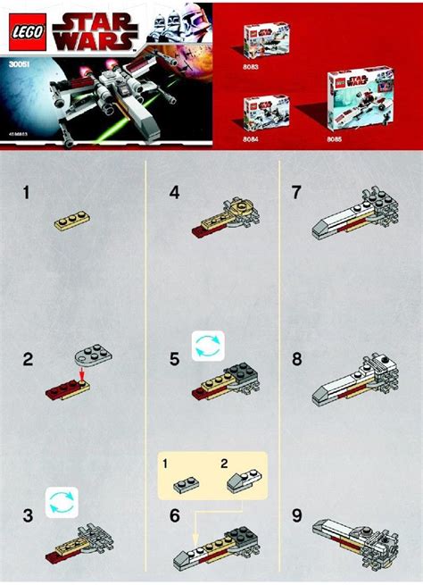 Lego Custom Star Wars C-Wing INSTRUCTIONS AND PRINTABLE DECALS ONLY ...