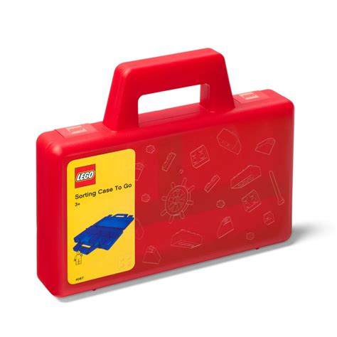 LEGO Sorting Box to Go - Transparent Red | LEGO Room Copenhagen