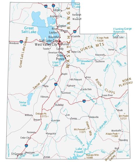 Utah County Map - GIS Geography