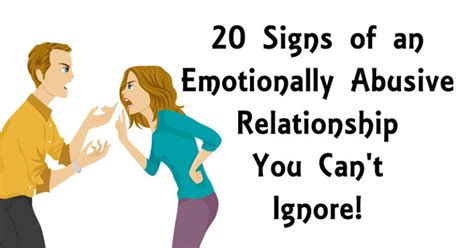 20 Warning Signs Your Relationship is Emotionally Abusive - David ...