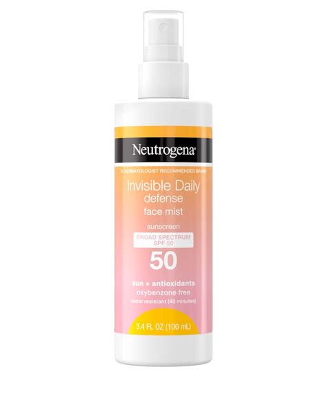 Invisible Daily Defense Sunscreen Face Mist SPF 50 | NEUTROGENA®