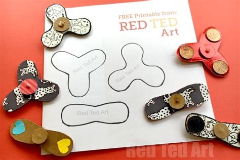 Fidget Spinner template - Red Ted Art's Blog