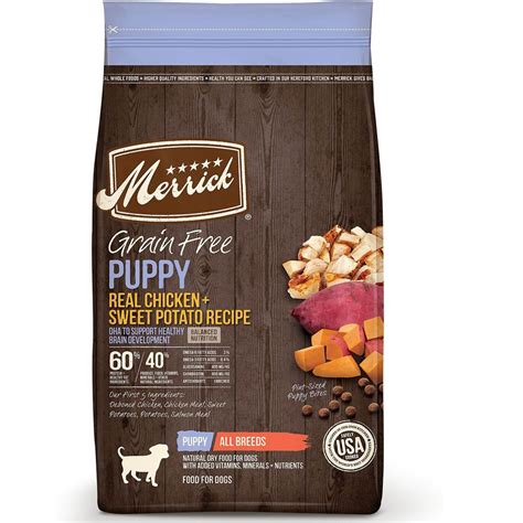 Merrick Grain-Free Puppy Chicken & Sweet Potato Recipe Dry Dog Food, 22 ...