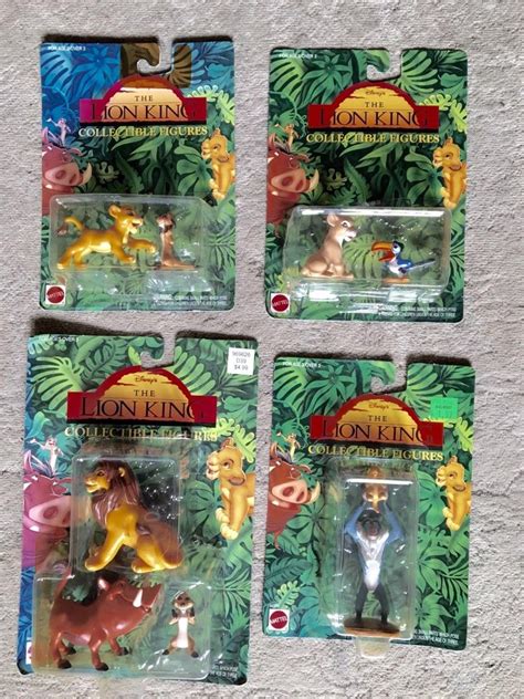 Vintage 1994 Disneys Lion King Action Figures MINT bubble packs Disney ...