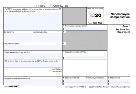 Printable 1099 Nec Form 2024