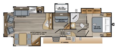 2018 Fifth Wheel Bunkhouse Floor Plans - floorplans.click