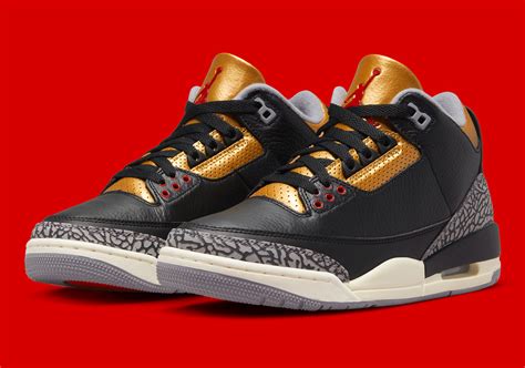 Air Jordan 3 "Black Cement Gold" CK9246-067 | SneakerNews.com