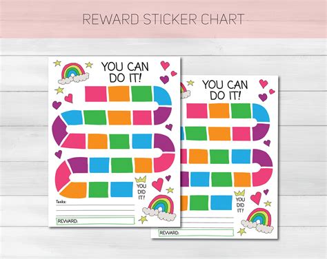 Rewards Sticker Chart 2 - Etsy