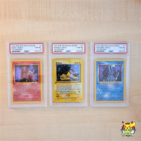 Pokemon Cards RAIKOU ENTEI SUICUNE Holographic 1st Edition - Etsy Canada