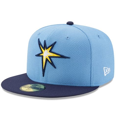 Tampa Bay Rays New Era Diamond Era 59FIFTY Fitted Hat - Light Blue/Blue