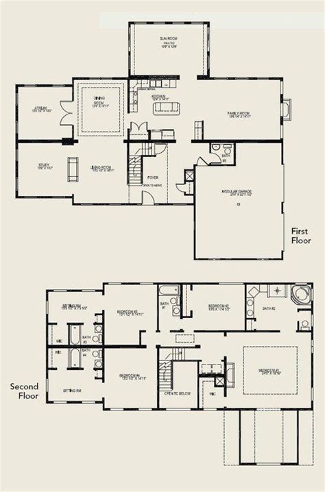 Good 4 Bedroom Floor Plans 2 Story House Most Popular – New Home Floor ...