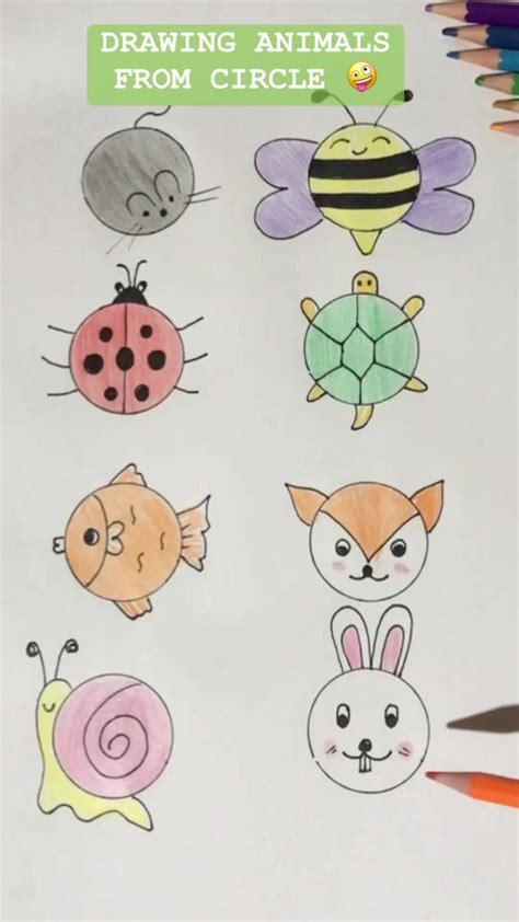 Animal Drawings, Circle, Animals, Paper, Animales, Animaux, Animal ...