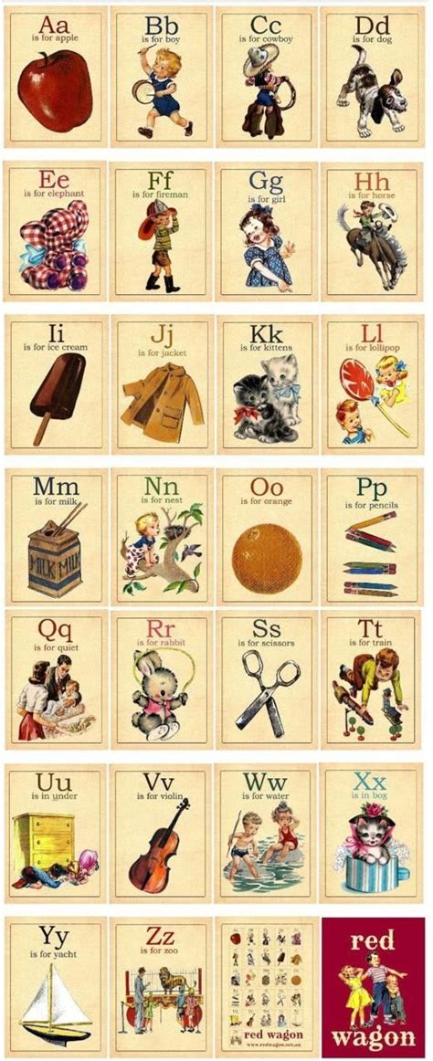 8 Best Images of Printable Vintage Alphabet - Vintage Alphabet Flash ...