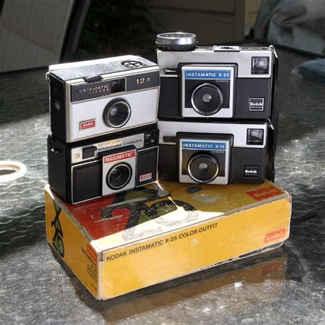 Vintage Kodak Instamatic 126 Film Camera Collection with Flash