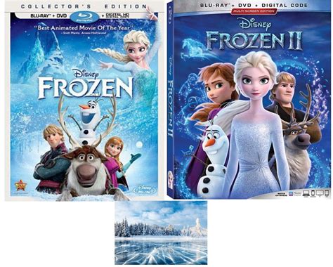 Disney's Frozen DVD + Blu Ray Double Feature One 1 & Two 2 Includes ...