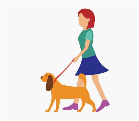 Walk Png Image File Cartoon Dog On Leash Transparent Cartoon Free