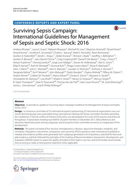 Surviving Sepsis Campaign