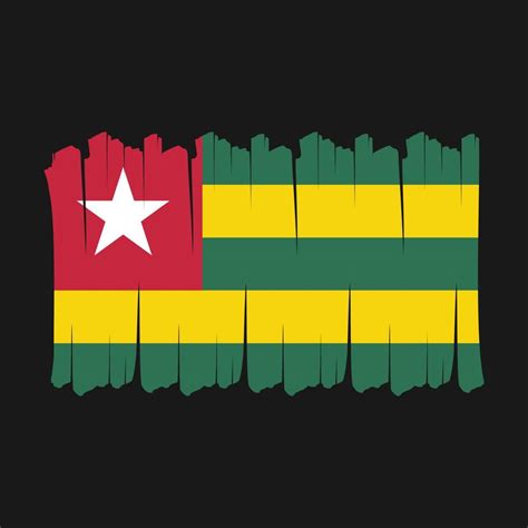 Togo Flag Brush 18738903 Vector Art at Vecteezy