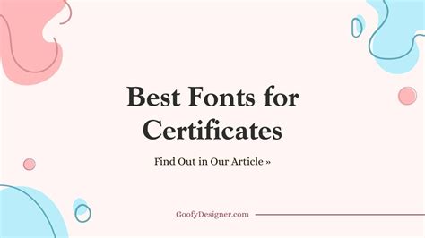 23 Best Fonts for Making Certificates Stand Out