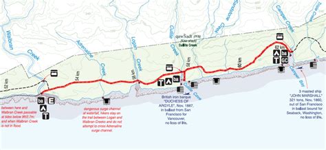 west coast trail map