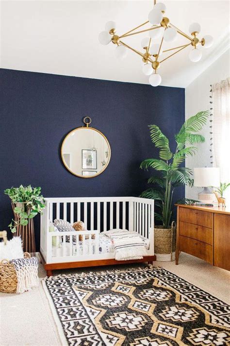 28 Stylish Navy Accent Walls For A Dramatic Accent - DigsDigs