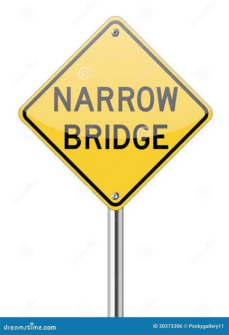 Narrow Bridge Sign Transparent Icon. Narrow Bridge Sign Symbol D ...