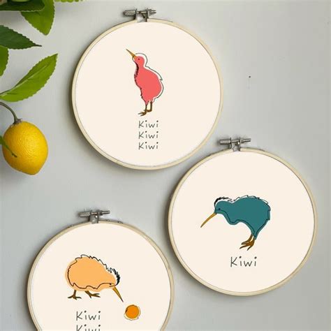 Kiwi Embroidery - Etsy