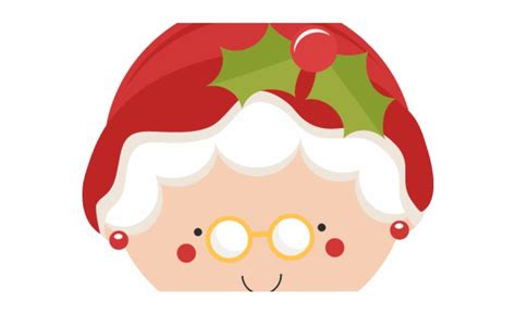 Mrs Claus Face Clipart - Clip Art Library