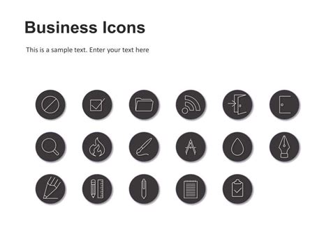 Business Icons PowerPoint Template