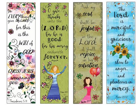 Bible Verse Pinterest Printable Bookmarks